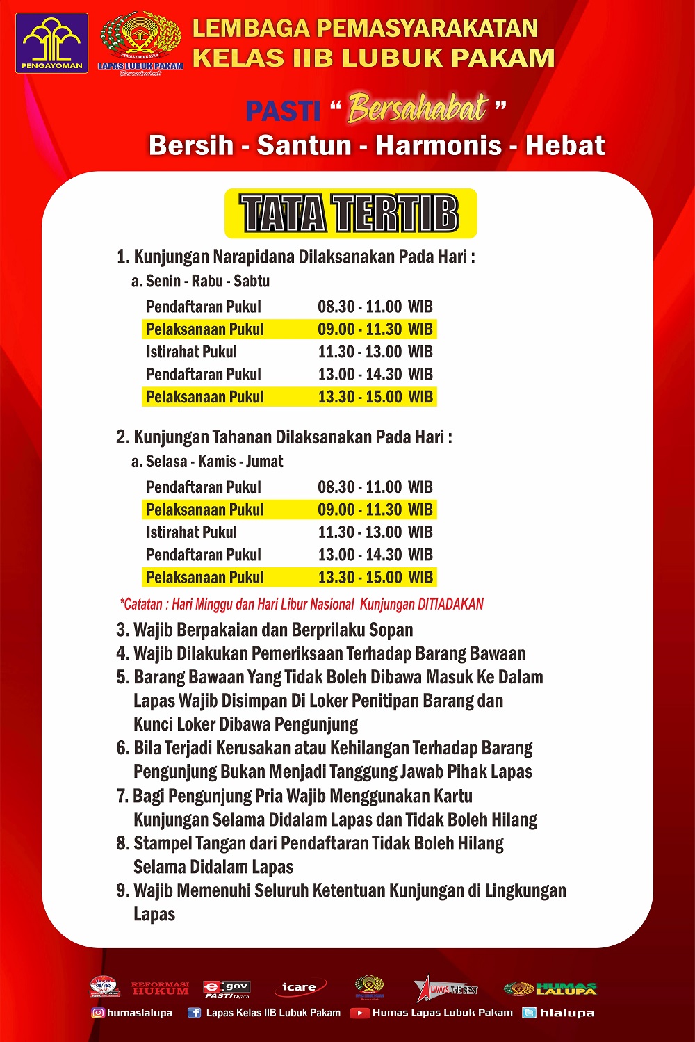 TATA TERTIB KUNJUNGAN